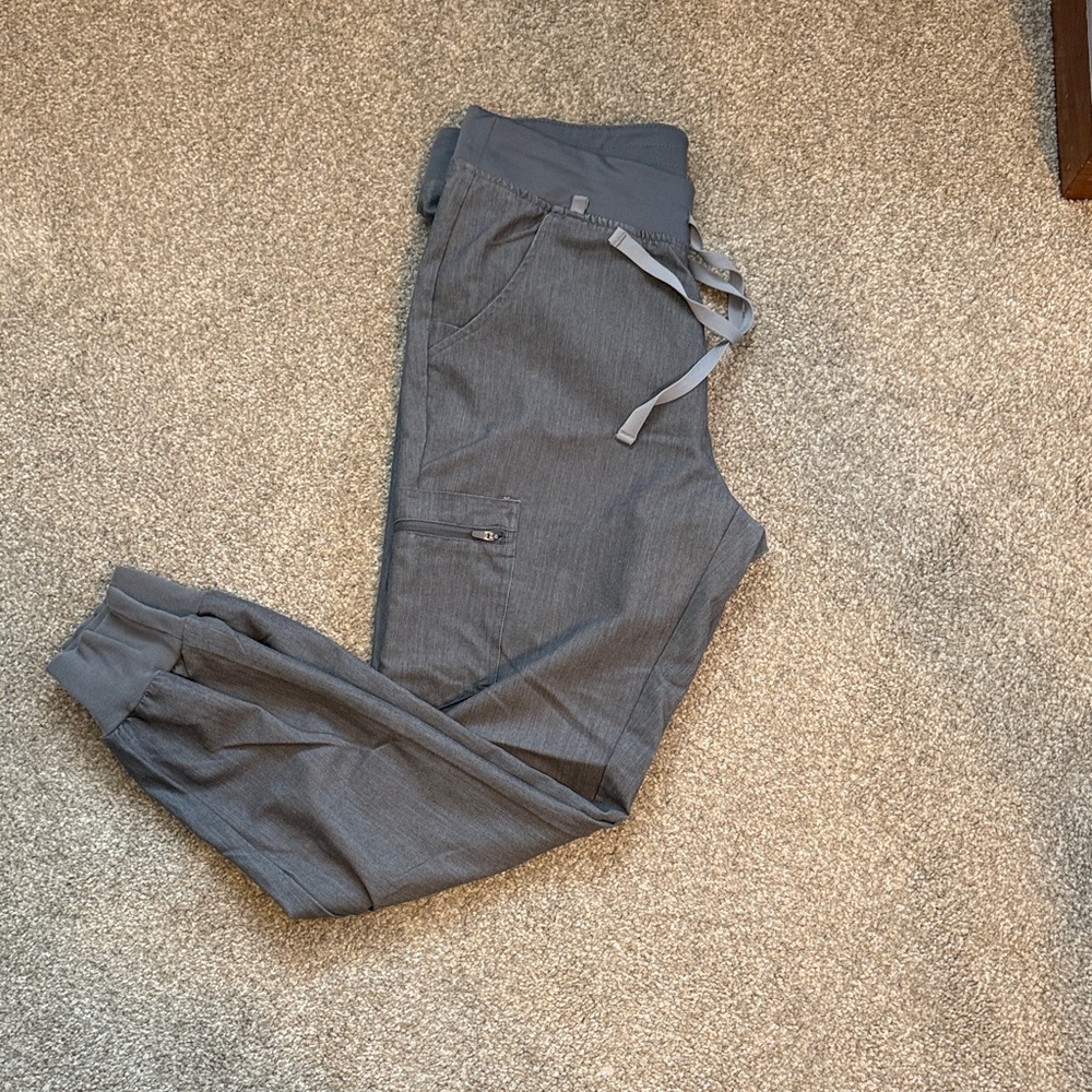FIGS Heather Gray Drawstring Jogger scrub Pants
